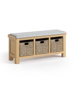 New Hampton - Storage Bench with Grey Cushion