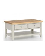 Arena - Painted Coffee Table with 2 Drawers 