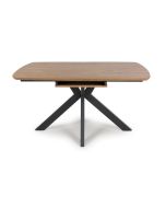 Boswell - Rustic Oak Rectangular Extending Table 140 cm