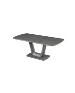 Leonie - Extending Dining Table 160 Matt Graphite Grey