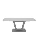 Leonie - Extending Dining Table 160 Matt Light Grey