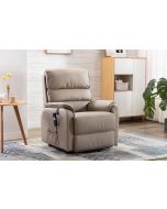 Valetta - Dual Motor Riser Recliner Chair Pebble Plush