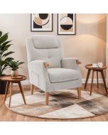 Ena - Fireside Chair Linen Fabric