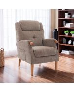 Ena - Fireside Chair Mink Fabric