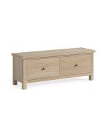 Country Oak - Large 2 Drawer Bench