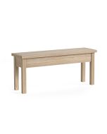 Country Oak - Shallow Storage Bench