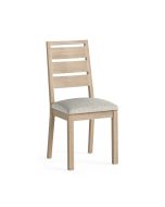Country Oak - Dining Chair with White Boucle