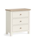Country Coconut White - 3 Drawer Chest