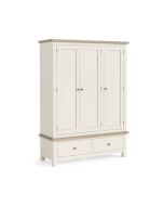 Country Coconut White - Triple Wardrobe
