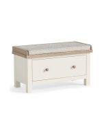 Country Coconut White - Hallway Bench with Drawer