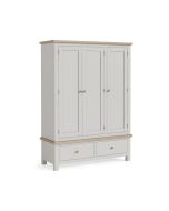 Country Oak Stone Grey - Triple Wardrobe