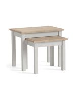 Country Oak Stone Grey - Nest of Tables