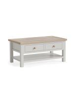 Country Oak Stone Grey - Coffee Table with Shelf