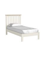 Country Coconut White - 3' Slatted Bedframe Low Footend