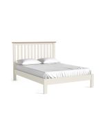 Country Coconut White - 4'6" Slatted Bedframe Low Footend