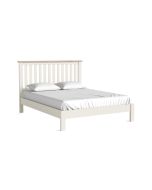 Country Coconut White - 5' Slatted Bedframe Low Footend