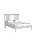 Country Oak Stone Grey - 4'6 Slatted Bedframe Low Footend