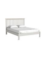 Country Oak Stone Grey - 5' Slatted Bedframe Low Footend
