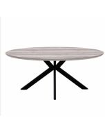 Maeve - Grey Dining Oval Table 180 cm