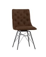 Dining Chair - Brown Studded