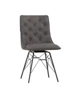 Dining Chair - Grey Studded