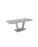 Leonie - Extending Dining Table 160 Matt Graphite Grey