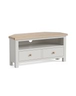 Country Oak Stone Grey - Corner TV Unit