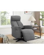 Rocco - Electric Reclining Accent Chair - Charcoal Fabric