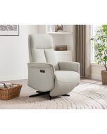 Rocco - Electric Reclining Accent Chair - Stone Leather