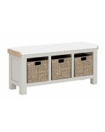 Saffron - Storage Bench with Beige Cushion