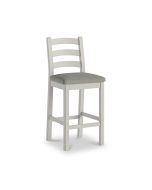 Saffron - Bar Stool with Charcoal Cushion