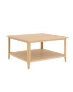 Sardinia - Square Coffee Table with Shelf