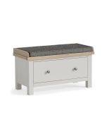 Country Oak Stone Grey - Hallway Bench with Drawer