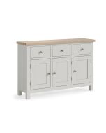 Country Oak Stone Grey - Large Sideboard