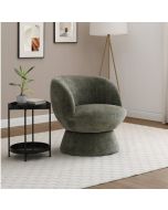 Tulip - Olive Chenille Swivel Chair