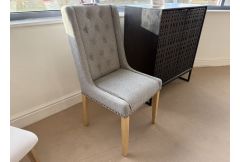 Amy - Dining Chair in Light Grey x 1 - Clearance