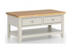 Arena - Painted Coffee Table with 2 Drawers 