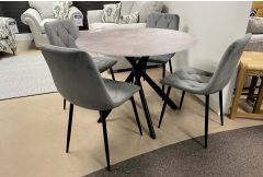 Avesta - Round Dining Table and 4 Chairs
