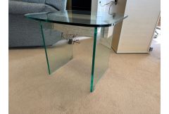 Axiel - Glass & Wood End Table - Clearance