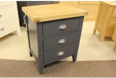Blythe - Extra Wide Bedside Chest in Charcoal - Clearance