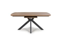 Boswell - Rustic Oak Rectangular Extending Table 160 cm