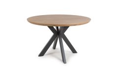 Boswell - Rustic Oak Round Table 120 cm