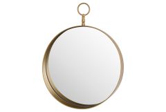 Circular Mirror With Decorative Loop