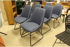 Cooper - 4 x Blue Dining Chairs - Clearance
