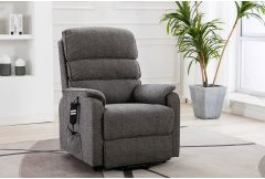Valetta - Dual Motor Riser Recliner Chair Lisbon Grey