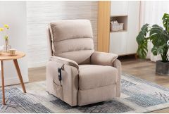 Valetta - Dual Motor Riser Recliner Chair Lisbon Wheat