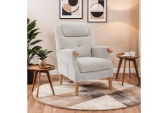 Ena - Fireside Chair Linen Fabric