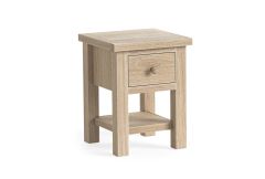 Country Oak - Lamp Table with Shelf