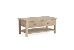 Country Oak - Coffee Table with Shelf