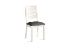 Country Coconut White - Dining Chair Grey Boucle